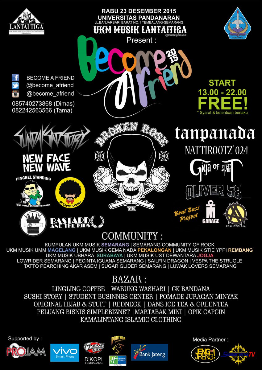 <a href="/EventSemarang/">.</a> <a href="/BeSevenSteady/">Be Seven Steady</a> <a href="/StandingPingkel/">Pingkel Standing Official</a> @nattirootz024 <a href="/realistisaja_/">REALISTIS AJA</a> <a href="/Oliver58_HC/">OLIVER 58 HARDCORE</a> <a href="/konsepercussion/">KoNSeP Percussion</a>