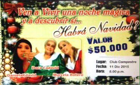 La Reconocida Actriz Dora Cadavid en <a href="/AsambleaCesar/">Asamblea del Cesar</a> Invitándonos/Presentación de su obra de Teatro Habrá Navidad!