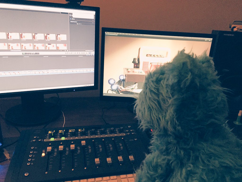BizzaroStudio's tweet photo. Bayr's back making final tweaks on the upcoming episode of @TheBayrShow! Drops Friday! https://t.co/Uv5I4GtA8M