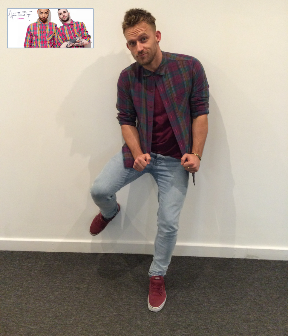 KHWSLondon's tweet photo. Today's #OOTD goes to our resident poser @lukey99 in his @MTTLDN shirt. Surely it's illegal to look THAT #cool? 😎 https://t.co/kSiMaL7dDI