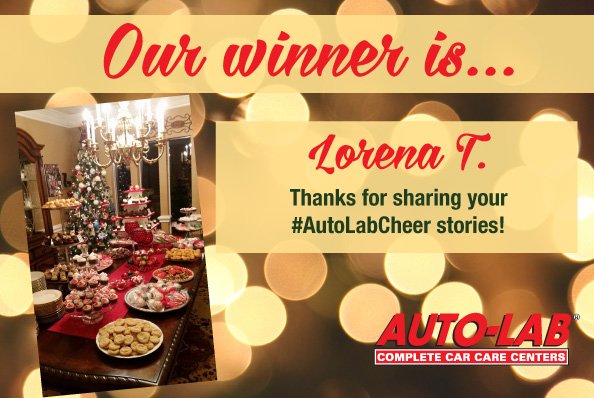AutoLabCypress's tweet image. Congratulations to our #AutoLabCheer winner, Lorena T! We can&apos;t wait to see you in store! #autocare