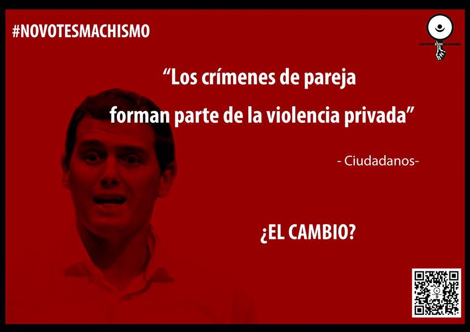 juventudsin's tweet photo. .@CiudadanosCs ¿el cambio sensato? ¿os pensáis que nos lo creemos? #NoVotesMachismo https://t.co/3m9nRerKQV