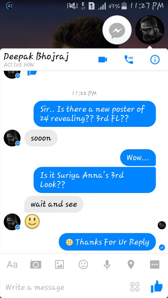 amalbj_offl's tweet photo. @24MovieOffl #24theMovie ForstLook Designer @deepakbhojraj Replied to Me.... #3rdFL Coming Sooon 😉 #Waiting #Excited https://t.co/7mRiYLH7KX