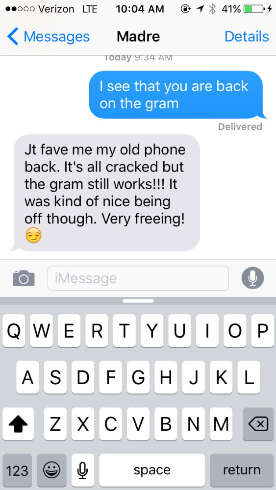 _ginamatteucci's tweet photo. When your mom goes on an Instagram liking spree: https://t.co/t5H974g6kQ