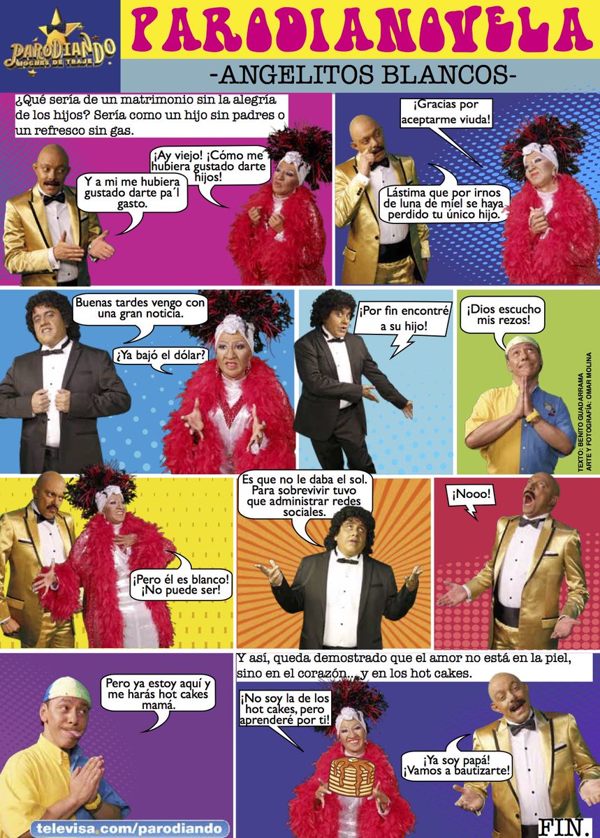 Parodiando's tweet image. Diviértete con la #Parodianovela "Angelitos Blancos"