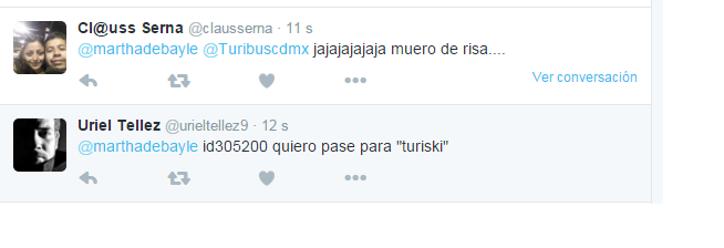 marthadebayle's tweet photo. Son bien chistosos eh... JAJAJA #turiski @Turibuscdmx https://t.co/j1SYigFE7Z