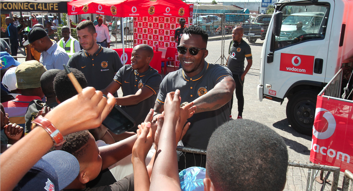 VodacomSoccer's tweet photo. Here are some of the scenes from our visit to eGugulethu Mall with @KaizerChiefs this afternoon. #KCSummerTour https://t.co/nbpA0YxlQd