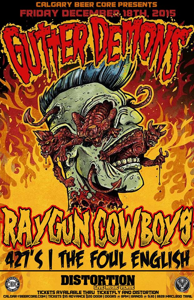Tomorrow! @calgarybeercore presents @GutterDemons @RaygunCowboys @The427s @foulenglish facebook.com/events/1190323… #yyc