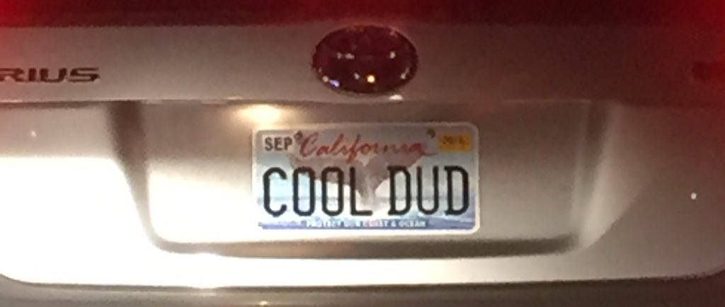 TheBethSherman's tweet photo. The vanity plate he wanted was taken, but that didn't stop him. #NeverSettle #SometimesSettle https://t.co/4ni1bLLpcI