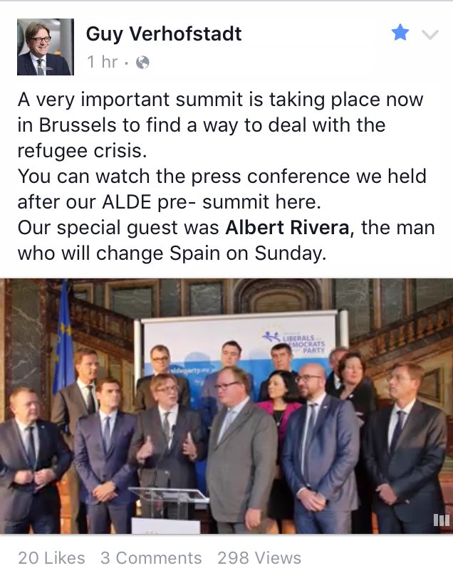 AntuanLiberal's tweet photo. @GuyVerhofstadt: «@Albert_Rivera, el hombre que cambiará #España el domingo» @CiudadanosCs https://t.co/1PRVXt2aut https://t.co/uRFv78WP9Z