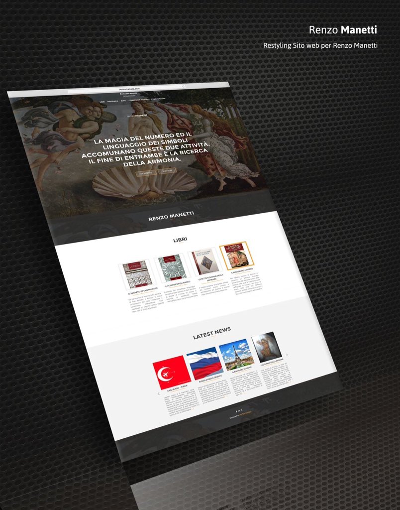 PerSeoDesign's tweet photo. Il #sitoweb di @renzomanetti è stato sviluppato su #wordpress Abbiamo curato #design e #SEO https://t.co/yoqhSFtiE7