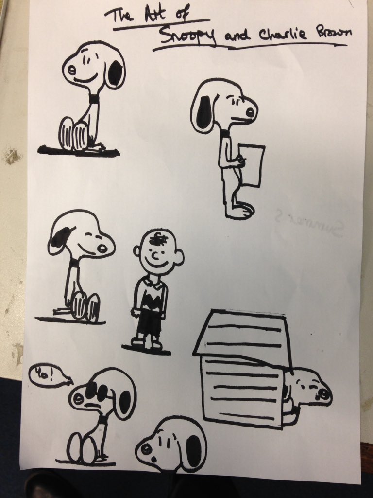 TheCranbourne's tweet photo. #drawsnoopy these were some of our favourites close up. I am looking forward to reading your comic-strip stories. https://t.co/h3idzKdCxD