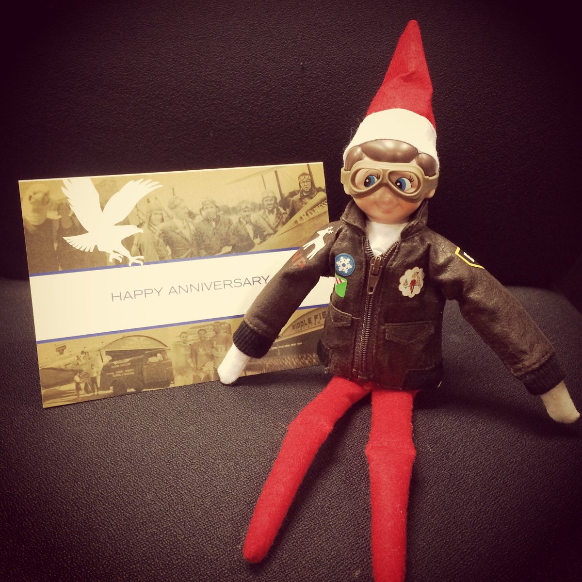 ERAUftcampbell's tweet photo. #ErnieTheElf #ERAU90 #GoERAU #HappyAnniversary https://t.co/2kaWxIO7gm