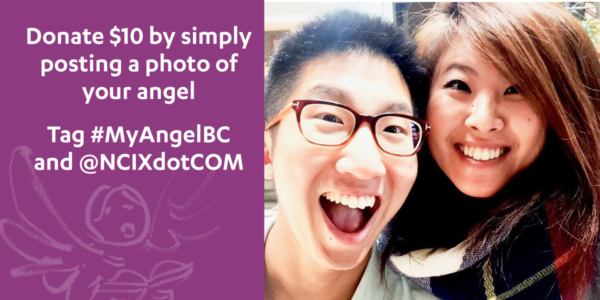 VGHFdn's tweet photo. Post a photo of your #angel and NCIX will donate $10 to @vghfdn's Angel Campaign. Tag #MyAngelBC & @NCIXdotCOM https://t.co/FiaID0hbdl