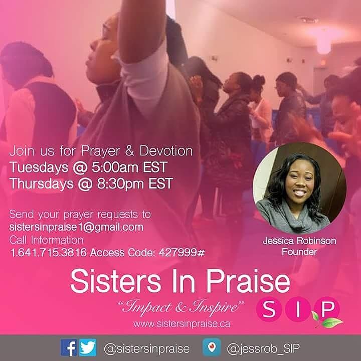 SistersinPraise's tweet photo. Prayer this evening at 8:30pm EST! #sistersinpraise #Godlywomen #idecrease https://t.co/mFhMu5vVlI