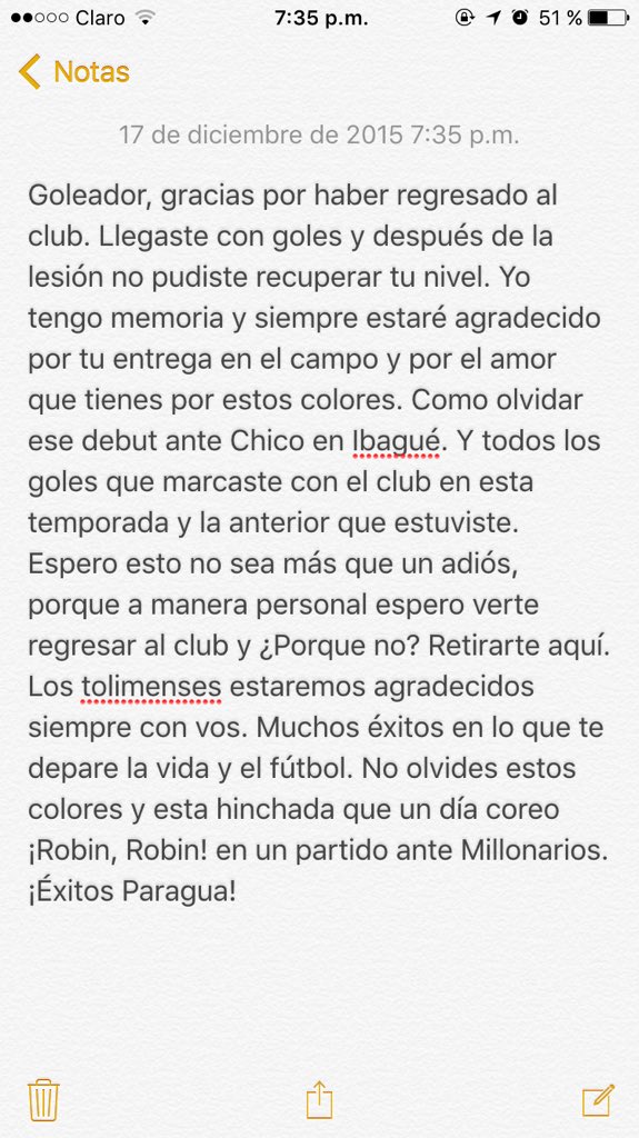 JDP17_'s tweet photo. @Ramirez_Robin ¡Eternamente agradecido con vos, GOLEADOR! https://t.co/ysE8EnV0Et