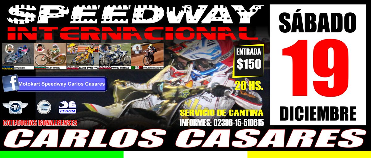 El sabado 19-12-2015, todos a Carlos Casares, Speedway Internacional!!!