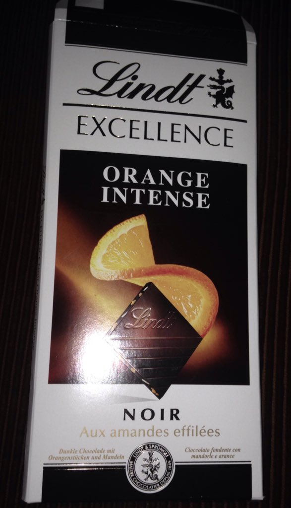 kirstypoole's tweet photo. Addicted to @LindtUK #OrangeIntense #Noir #DarkChocolate #delicious #lindt #yummy https://t.co/rxNLiX9Hhr