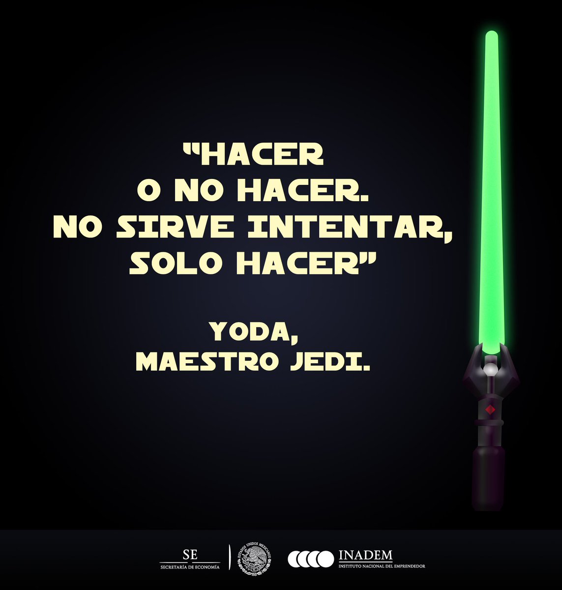 Atrévete a dar el paso al emprendimiento y la fuerza estará contigo, el #INADEM te apoya desde tus primeros pasos.