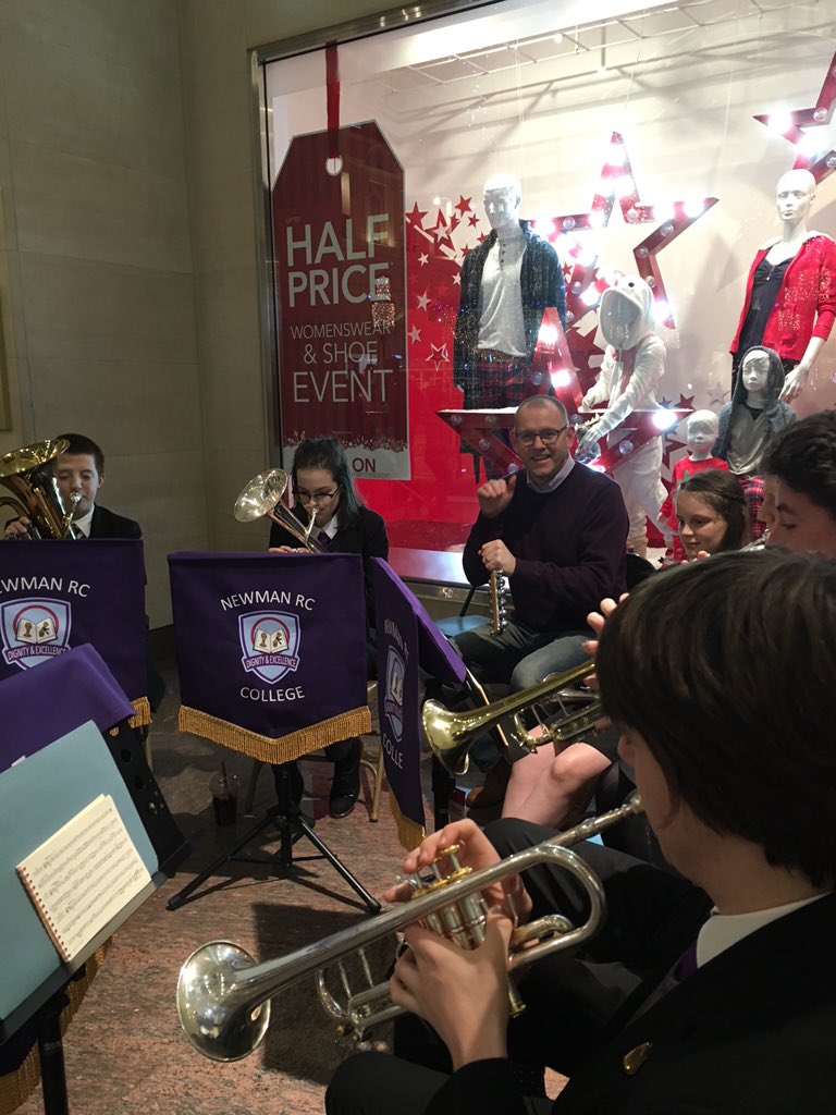 mcmcgheeea's tweet photo. @NewmanRCCollege @NewmanRCMusic New band member adds a little something extra on the jingle bells! https://t.co/cbJAEEWlKv