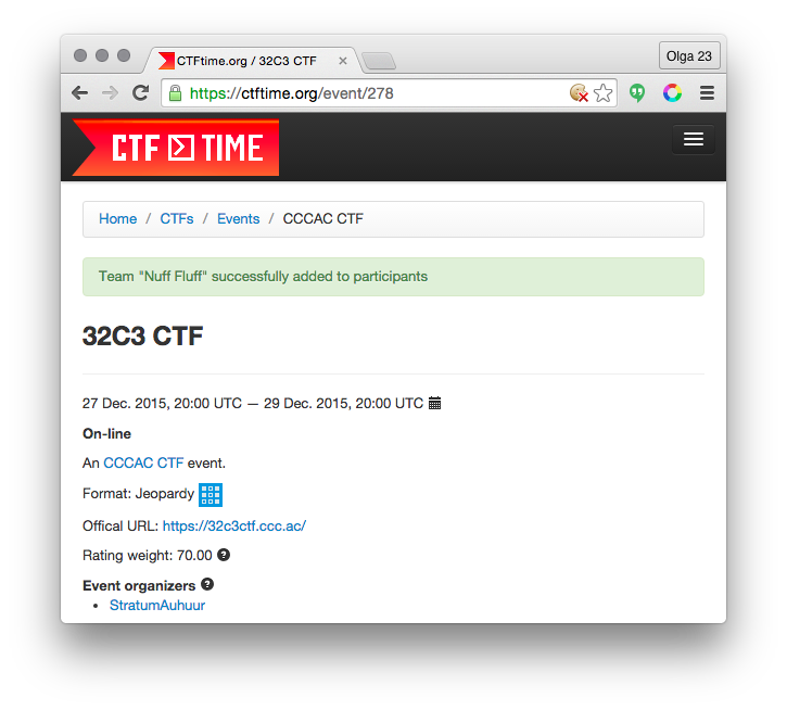 oley's tweet image. Hell, yes! #32c3ctf