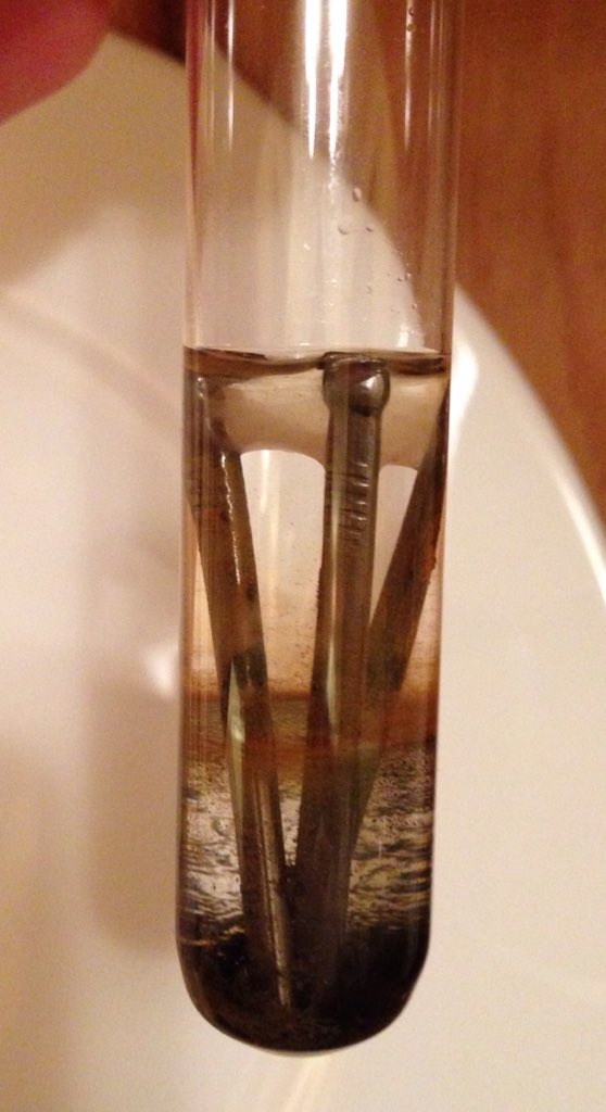 EmilyPrevCons's tweet image. Experiment progression #chemistryforconservators