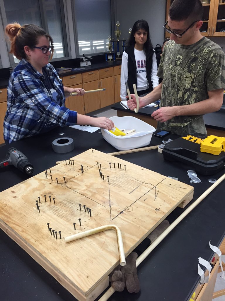 Giving our new members some heat bending experience.