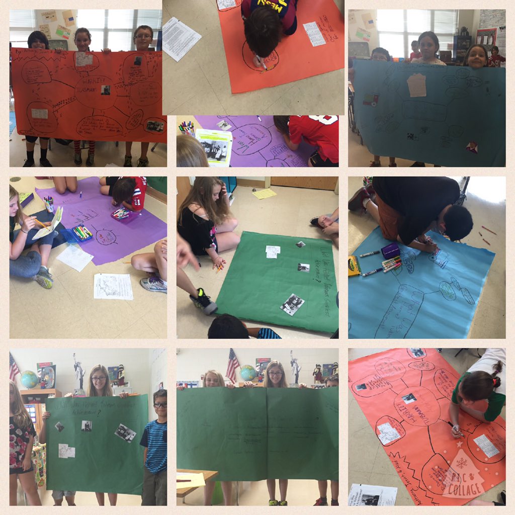 JulieReheiser's tweet photo. Harriet Tubman thinking maps based on a DBQ. #CESBest https://t.co/aAZbLg0vuf