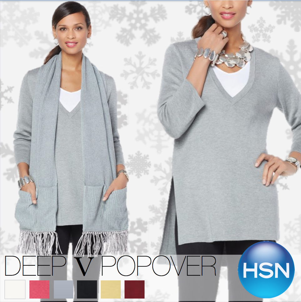 MarlaWynne's tweet photo. My Deep V-Neck Pop-Over Sweater demands layering, a trend that I adore because it offers me options during my day. https://t.co/Y1GmcTesK0