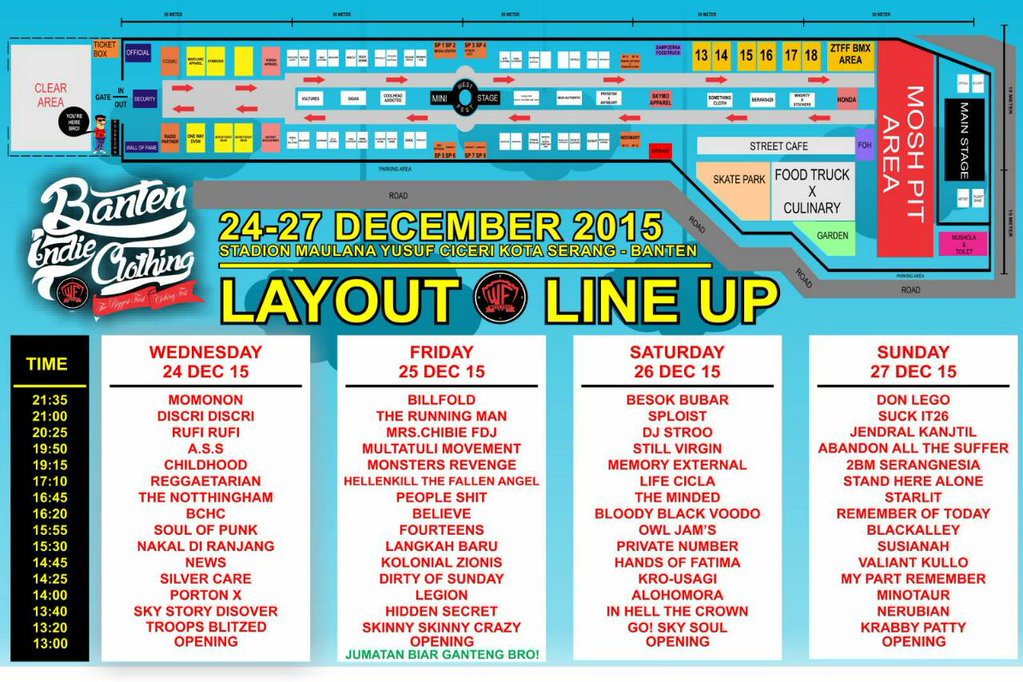 Save The Date! 24 Des 2015, We'll be playing @bantenClothing See u there.. #bantenindieclothing2015 @WESTFESTeXpO_ID