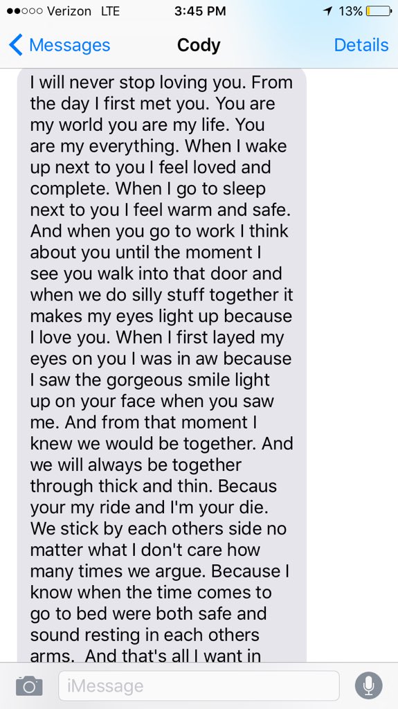 andiergraham's tweet photo. what my sisters boyfriend sends her 😍😍😍 https://t.co/5h7GSvXhpc