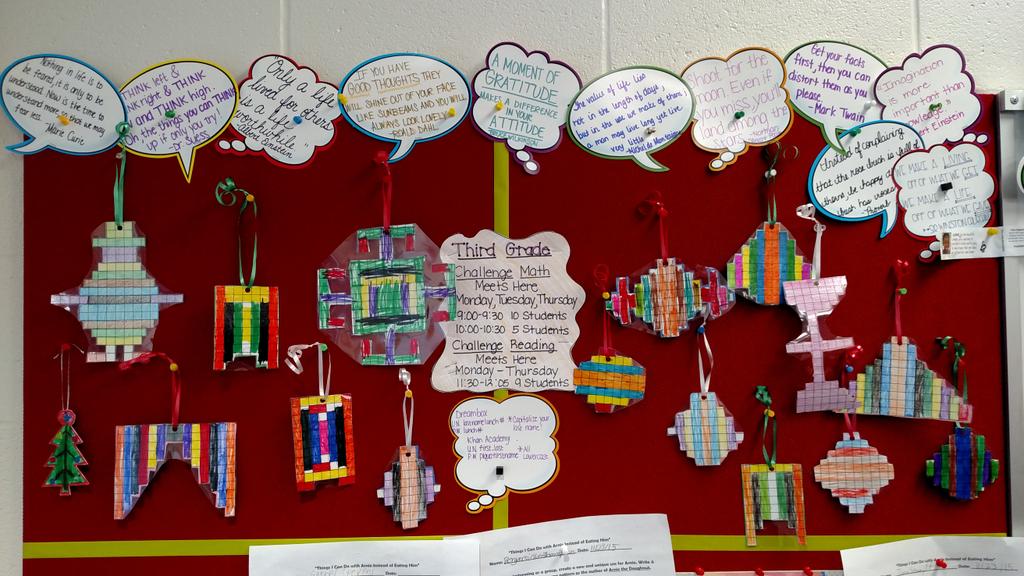 CaseyHoltzman's tweet photo. 3rd grade Symmetrical Area &amp; Perimeter ornaments #ChallengeMath #WeArePiqua #CuisenaireRodMath #WashingtonPrimary https://t.co/E8hbz844SF