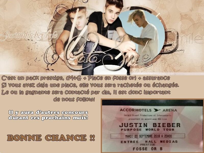 MelOnAirr's tweet photo. RT+ Follow nous et tente de gagner un package pour le concert de Justin Bieber à Paris!Tirage au sort le 30 janvier! https://t.co/xIWhOCWhm1