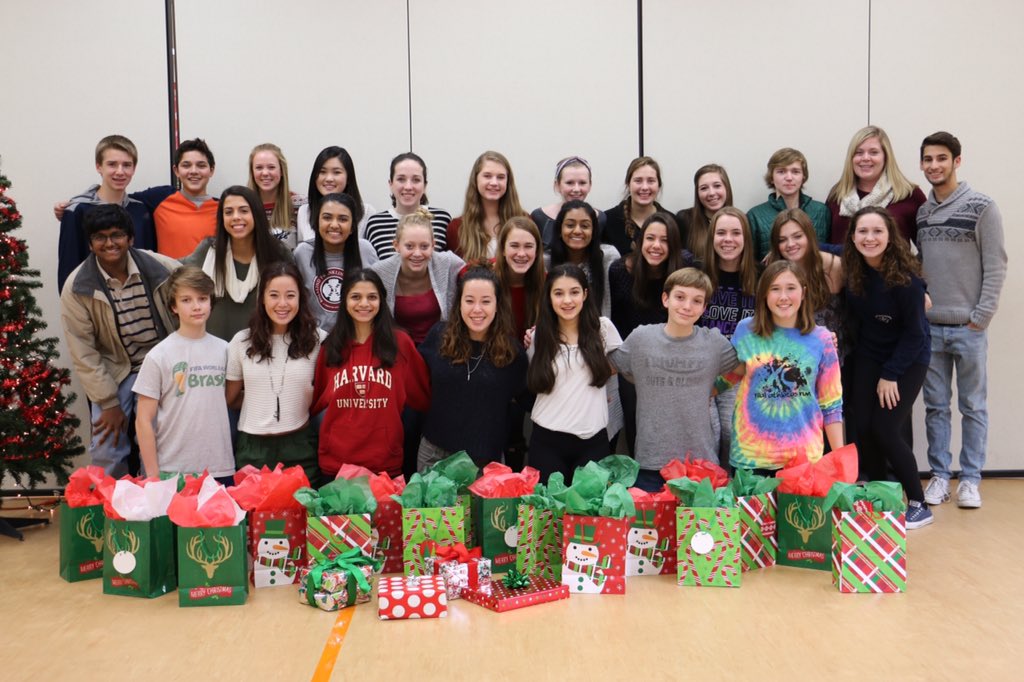 The yearbook staff is happy to buy presents for North Chicago elementary school kids. Happy Holidays!