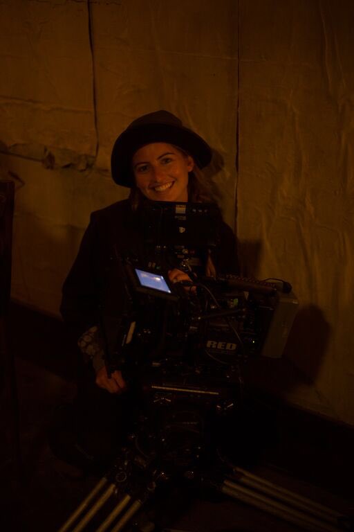 lambshaveteeth's tweet photo. Laurel Brown (#camera op) &amp; Anna McDonald (#cinematographer)Are the #women behind @lambshaveteeth @randombench https://t.co/ydrMZNNBiO