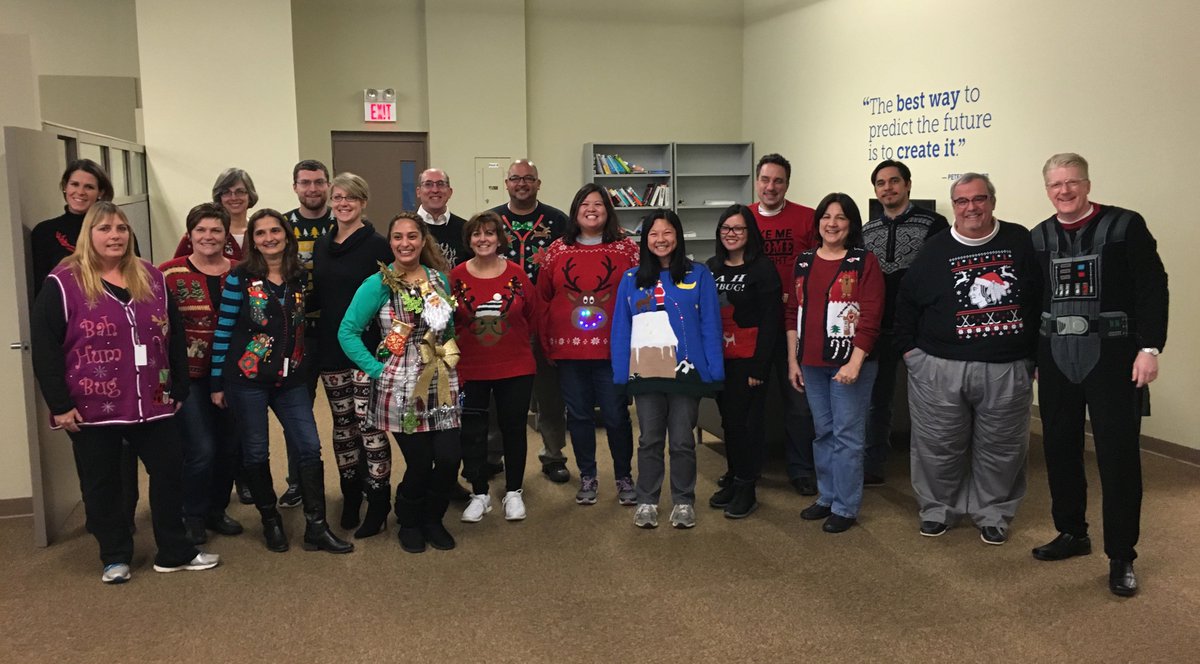 HallmarkData's tweet image. 1st Annual Ugly Sweater Day was a success! Wishing employees, clients &amp;amp; friends a Joyous Holiday &amp;amp; New Year.
