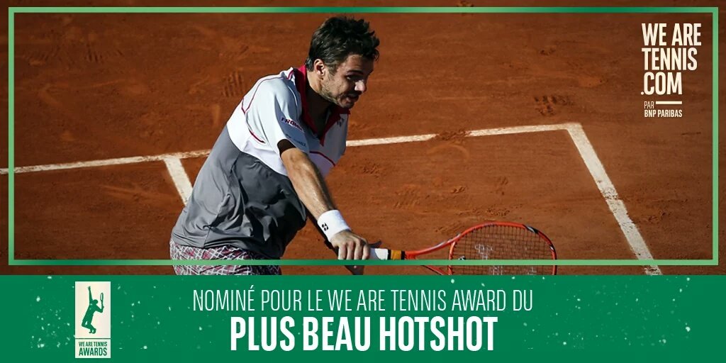 sushimaccheese's tweet photo. @WeAreTennisFR I vote for @stanwawrinka's around the post backhand winner at RG! 👍 #amazingshot #bestBackhand https://t.co/Uno9VCTGFS