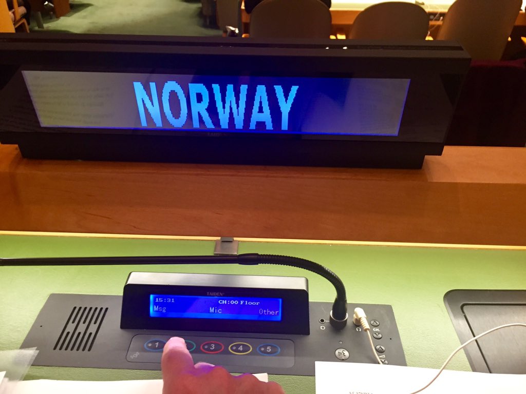 NorwayUN's tweet photo. Resolution on #HumanRightsDefenders adopted!  127 yes, 14 no and 41 abstained. https://t.co/UJd8zHWVma
