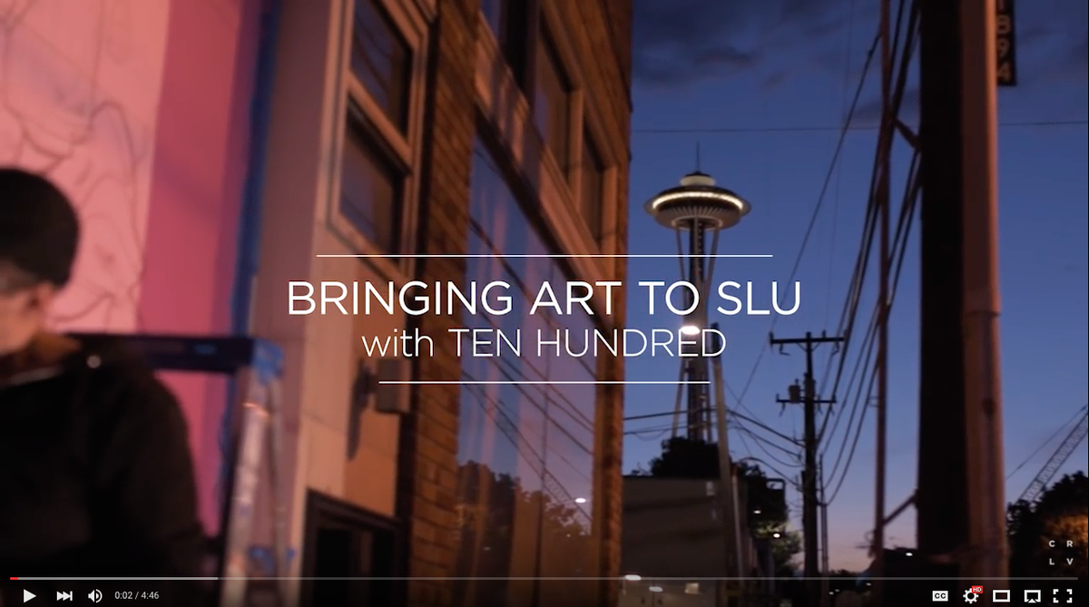 CreativeLive's tweet photo. Our Seattle office has a killer new mural from @PSMOOV. See the BTS video w/ @chasejarvis https://t.co/QGzZL5H6KW https://t.co/pCT3x8B6rC
