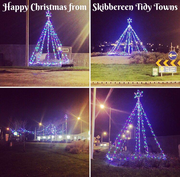 SkibbereenIRL's tweet photo. Well done to @SkibbTidyTowns for installing lovely new lights at all of our roundabouts this Christmas! #Skibbereen https://t.co/WatZDeF9Ua