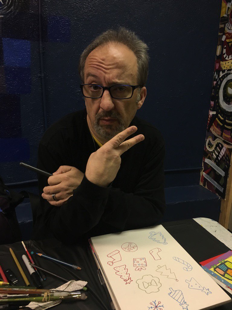 PaintandPourA2's tweet photo. One of our artists, John doodling before his class tonight. #doodles #dinsernation #paintandpoura2 #art #artist https://t.co/DxnXuuErrg