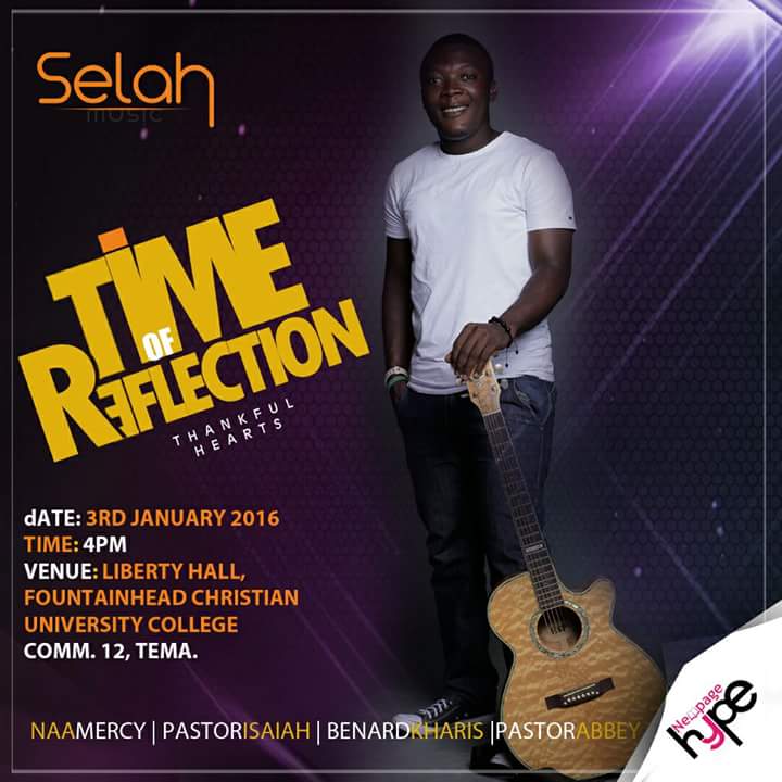 SamuelGlover16's tweet photo. The build up to Time of Reflection 2016 is still on.....Don't miss it.
#SelahMusicTOR4
#TimeOfReflection2016 https://t.co/8ITPlxz43t