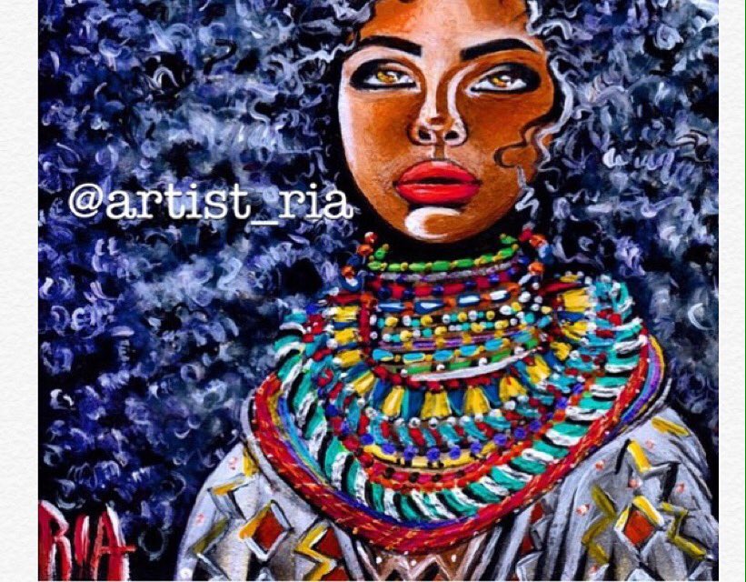 LLLLadies's tweet photo. Untamed Beauty - @Artist_Ria #BlackArt #BlackArtist #BlackQueen #BlackQueens #ArtistRia #LiveLaughLoveLadies https://t.co/MxNkTLLnLN
