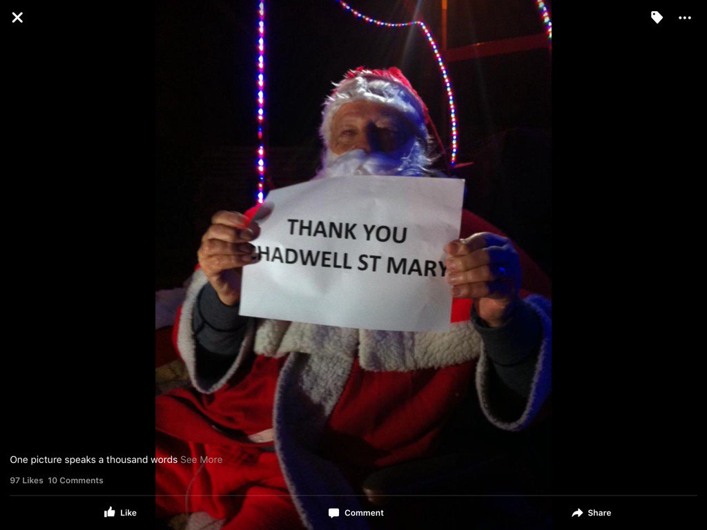 <a href="/suemorganlittle/">suelittle</a> <a href="/yourthurrock/">YourThurrock</a> <a href="/JackieDP/">Jackie Doyle-Price</a> <a href="/CllrRobGledhill/">Cllr Rob Gledhill</a> well done Grays Thurrock Rotary #ljust  loving Christmas#