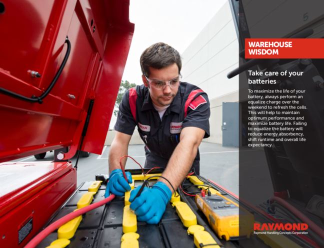 RaymondWest_SSC's tweet photo. Don't forget to take care of your batteries! https://t.co/8phFDvQ1iV #WarehouseWisdom https://t.co/csKR7yOPrg