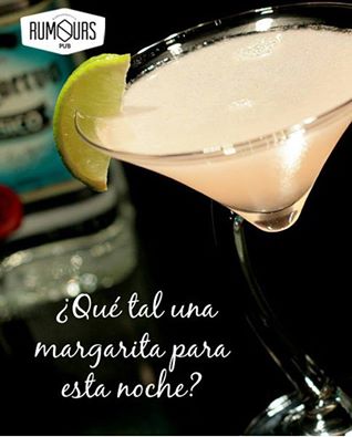 Rumoures's tweet photo. Esta noche de jueves tenemos margaritas x 2.
Entrada libre. https://t.co/6m26w6kMNd