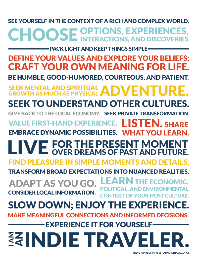 BootsnAll's tweet photo. How the Indie Manifesto Informs My Travels - https://t.co/cLkK5ouIk1 #travelstoke #tarveltips https://t.co/znX2oXhtO8