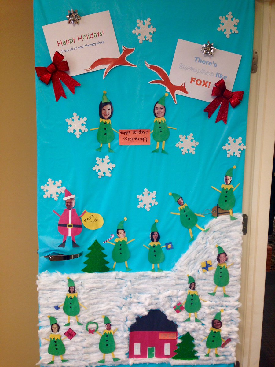 FOXRehab's tweet photo. Our team decorated the therapy room door at #TheBirchesAtNewtown, a FOX Optimal Living partner. #FoxOptimalLiving https://t.co/3zsZ8z1g9H