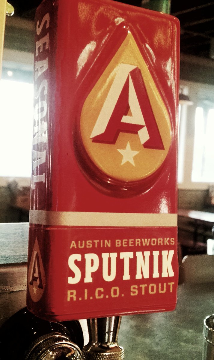 Tapped this just in time for the end of your work day.  Amazing beer. #LucysBurnet  #AustinBeerworks #Sputnik