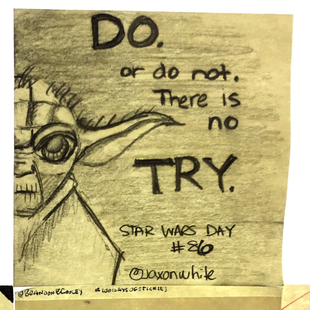 jaxonwhite's tweet photo. @imprivatadesign #StarWarsTheForceAwakens Day. Day86. #100daysofstickies https://t.co/GX5dw1gFbY